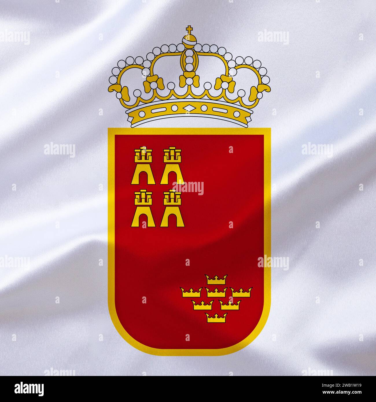 Les armoiries de Murcie, Espagne, Studio Banque D'Images