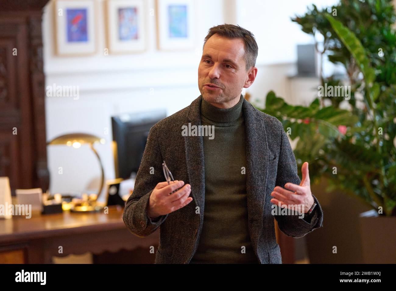 Le maire de Coblence, David Langner. Koblenz, Rhénanie-Palatinat, Allemagne Banque D'Images