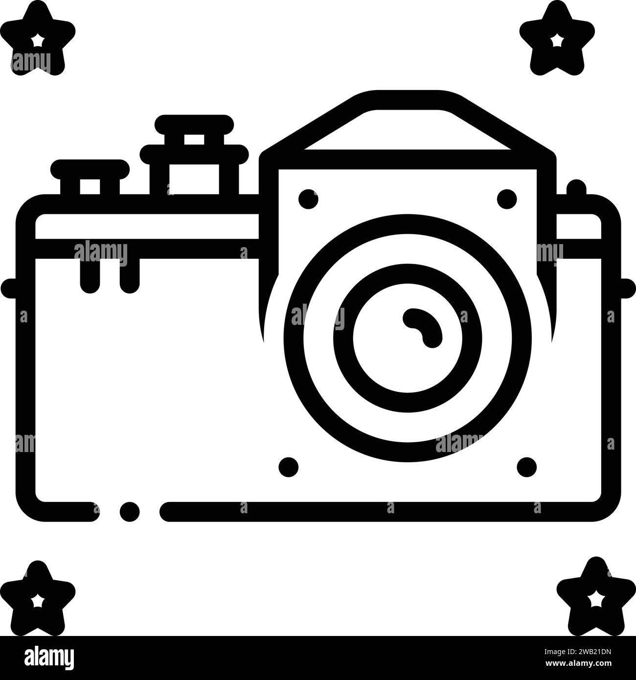 Icône pour hasselblad, appareil photo Illustration de Vecteur