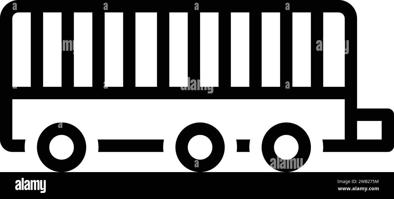 Icône pour remorque, camion Illustration de Vecteur