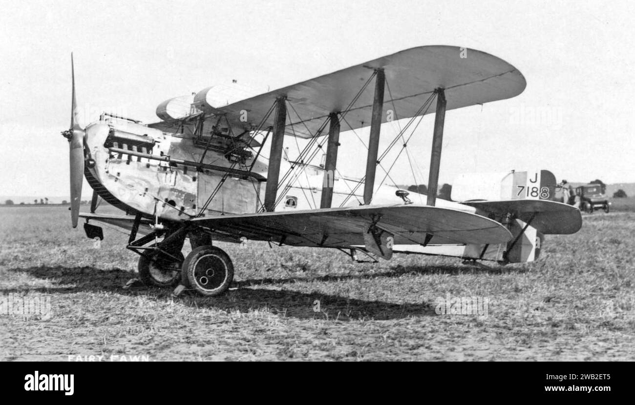 FAIREY FAWN bombardier léger monomoteur britannique des années 1920 Banque D'Images