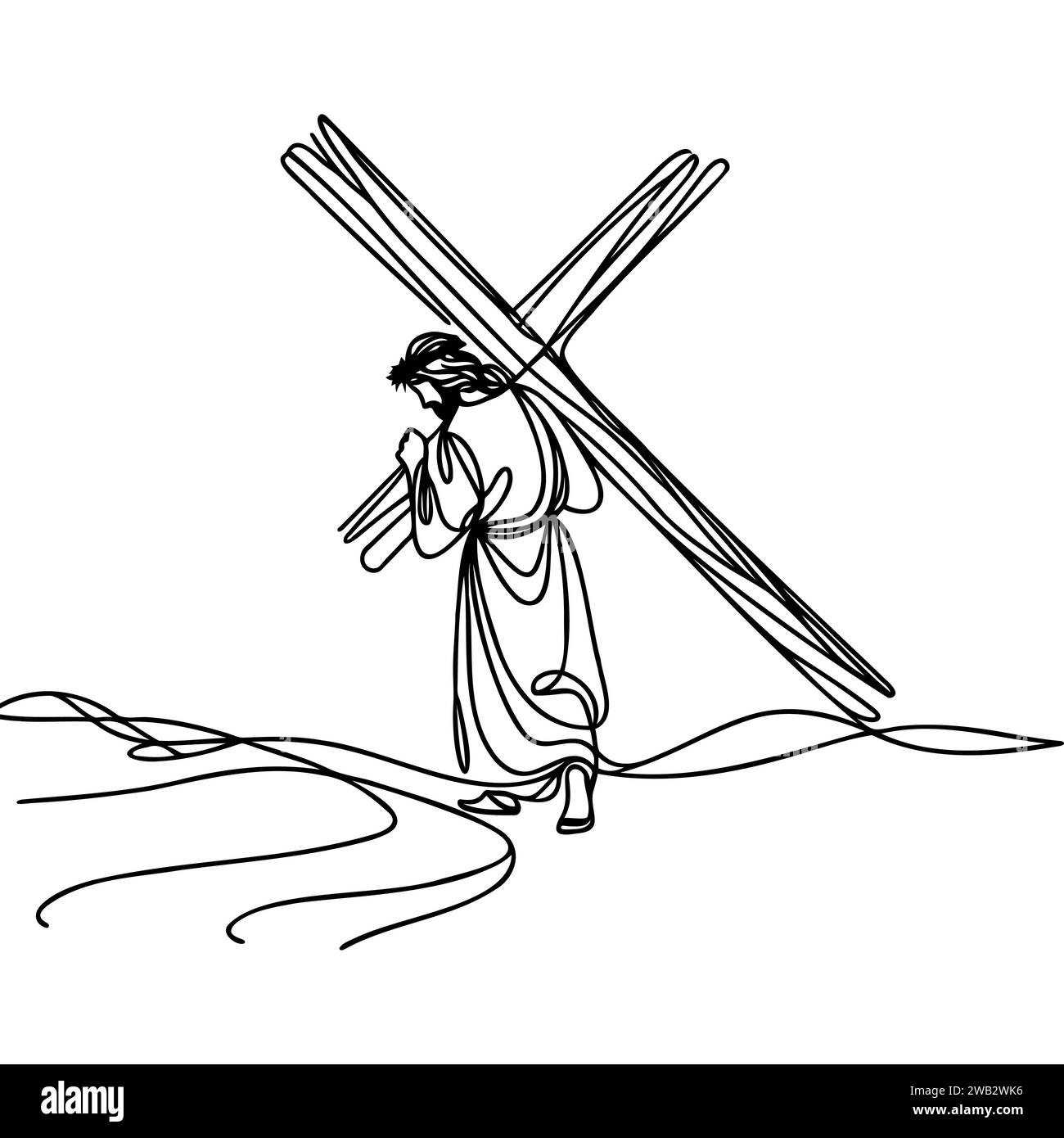 Jesus Christ Portant Sa Croix Banque D images Noir Et Blanc Alamy jesus-christ-portant-sa-croix-banque-d-images-noir-et-blanc-alamy