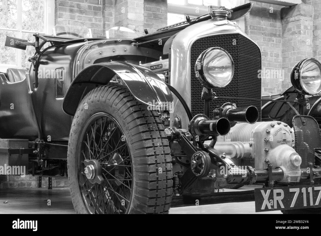 Vintage Bentley au Bicester Heritage Scramble janvier 2024 Banque D'Images