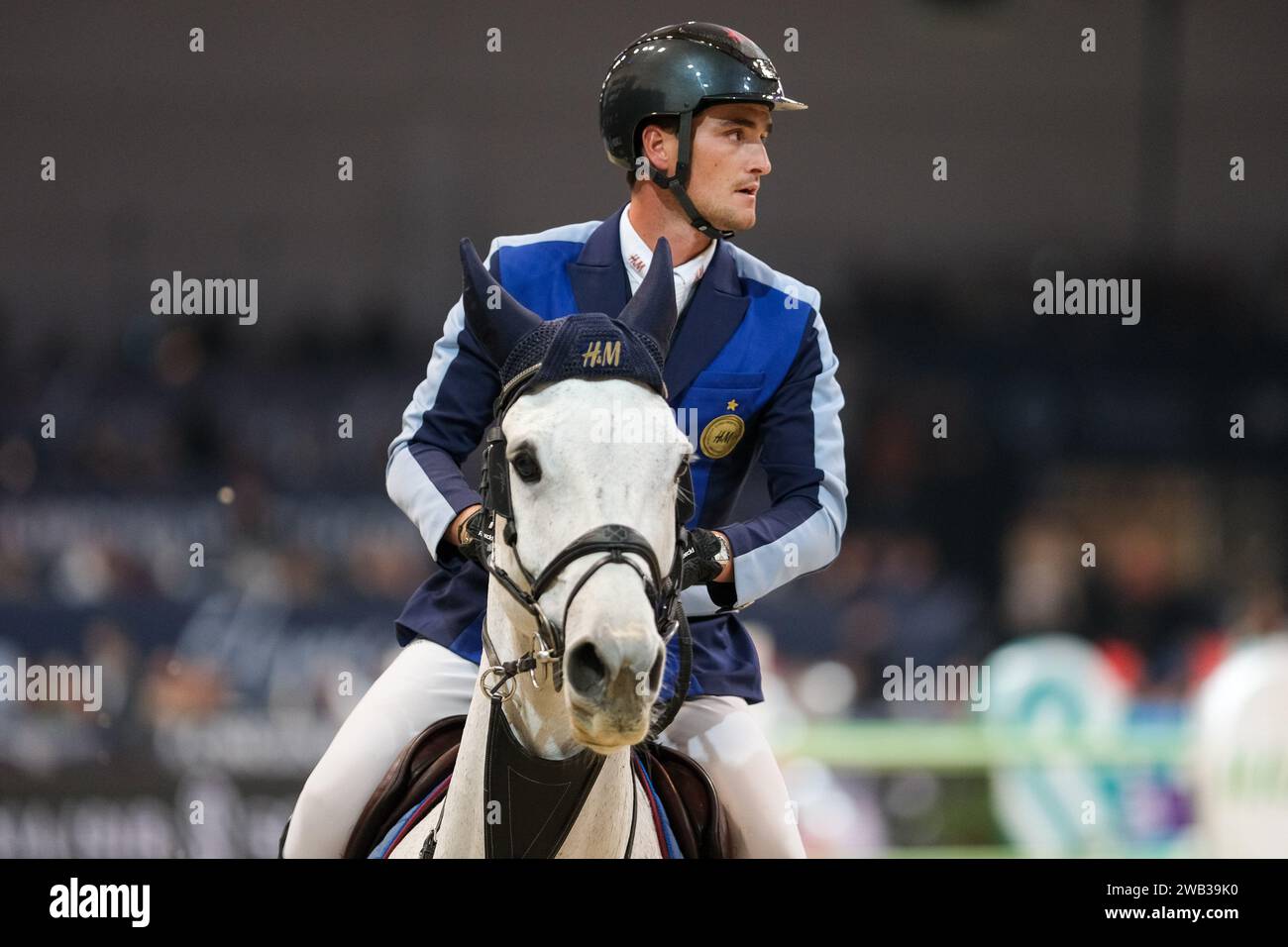 Olivier Philippaerts en action lors de la compétition coupe du monde CSI5* - W Longines FEI présentée par Scuderia 1918 - Verona Jumping au 125e Fieracaval Banque D'Images