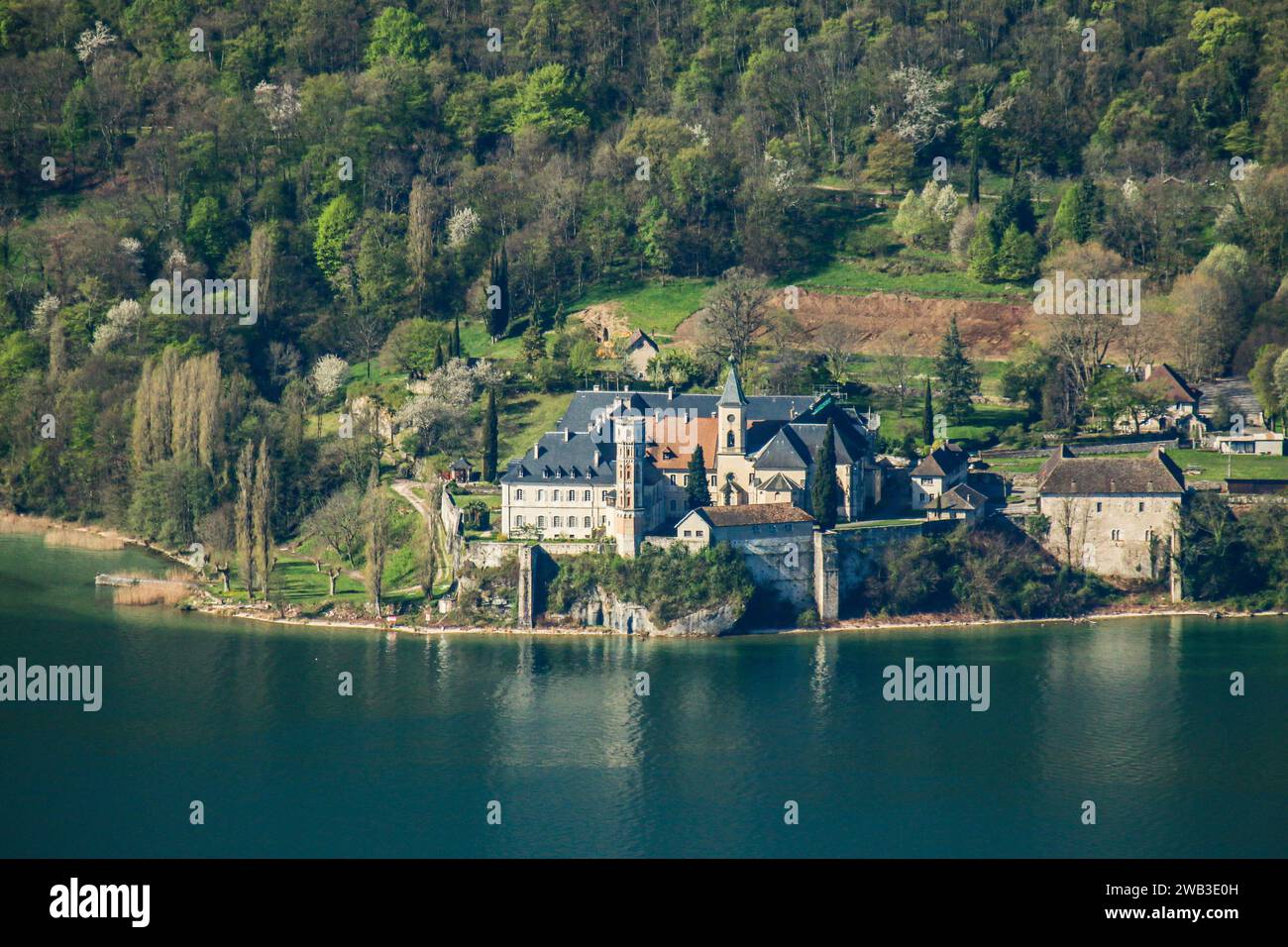 Abbaye d'Hautecombe, l'abbaye d'Hautecombe, lac du Bourget, région Auvergne-Rhône-Alpes, France Banque D'Images