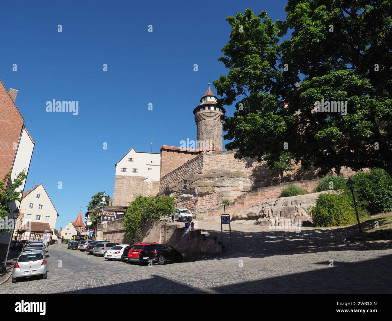 NUREMBERG, ALLEMAGNE - VERS JUIN 2022 : Château impérial de Nuremberg Burg Banque D'Images