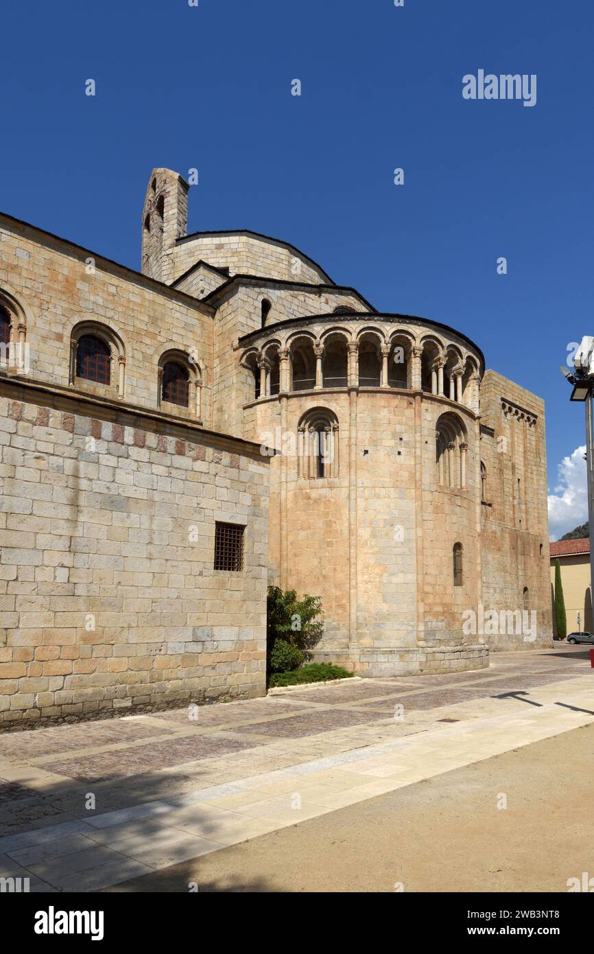 Abside de la cathédrale de Santa Maria, la Seu de Urgell, province de Lleida, Catalogne, Espagne Banque D'Images