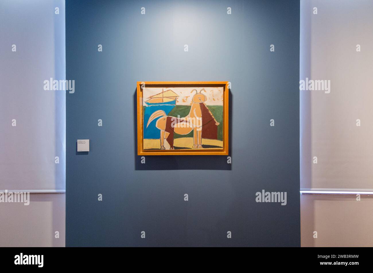 Picasso art 'le Centaure et le navire' peinture (1946) exposée à l'intérieur du Musée Picasso, anciennement Château Grimaldi. Antibes. France. (135) Banque D'Images