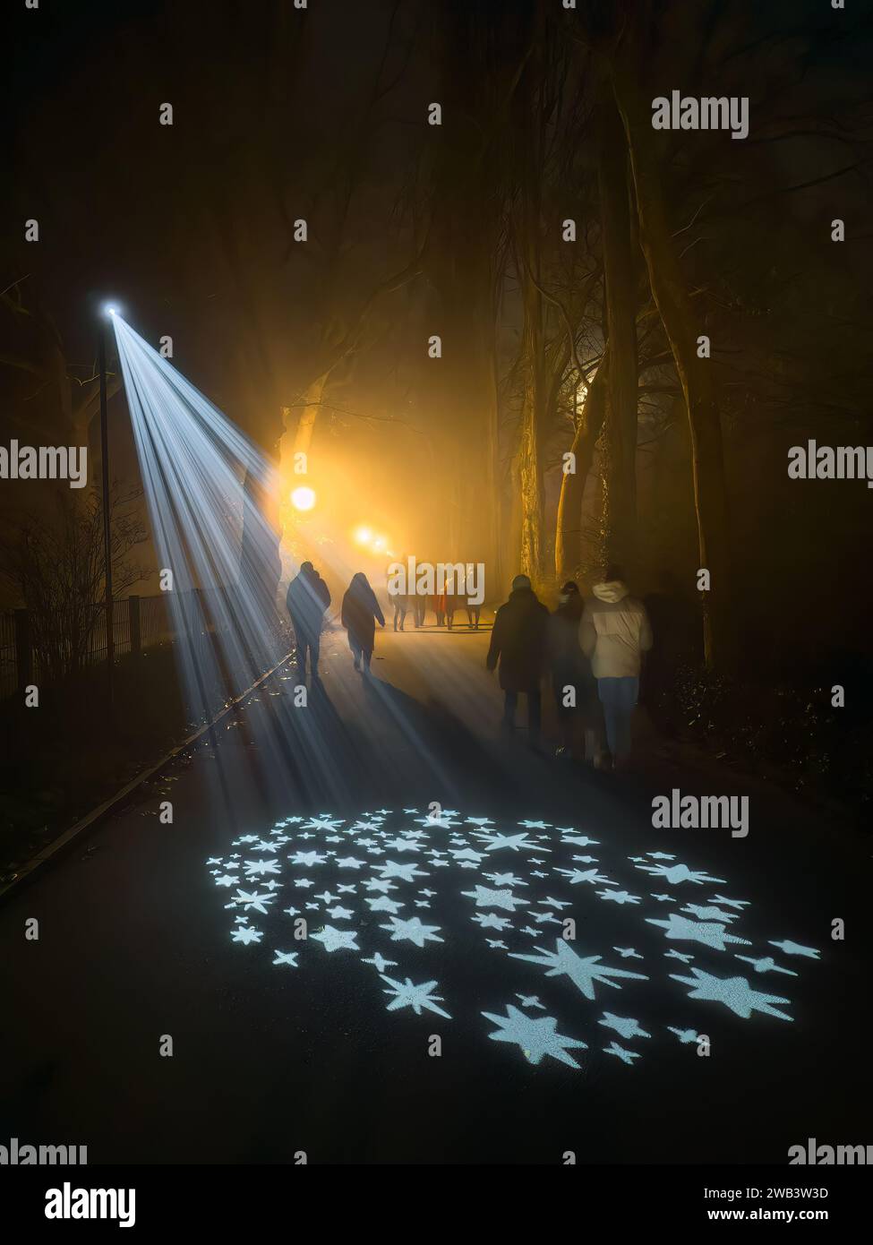 Mainau, Allemagne - 27 décembre 2023 : un jardin de Noël est un événement de Noël avec de belles créations lumineuses et illuminations sur l'île de Mainau Banque D'Images Mainau, Allemagne - 27 décembre 2023 : un jardin de Noël est un événement de Noël avec de belles créations lumineuses et illuminations sur l'île de Mainau Banque D'Images