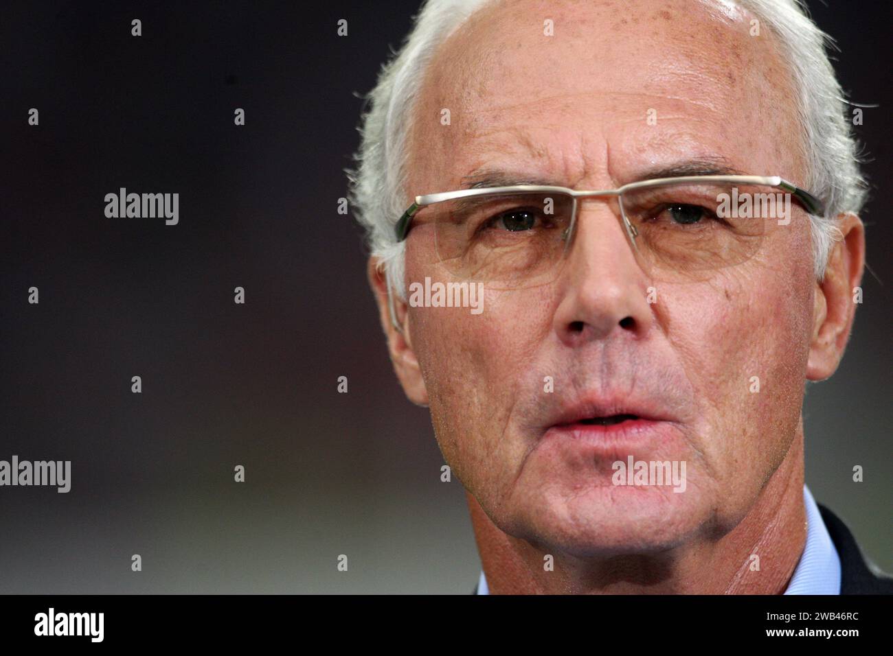 Photo de dossier datée du 16-09-2009 de Franz Beckenbauer, qui a mené l'Allemagne de l'Ouest à la gloire de la coupe du monde en tant que capitaine et entraîneur, est décédé à l'âge de 78 ans, a déclaré sa famille dans un communiqué à l'agence de presse allemande DPA. Banque D'Images
