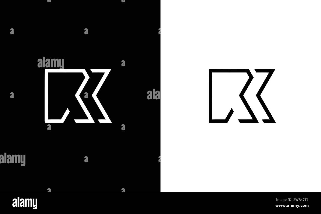 RK lettre Business logo Design Alphabet icône symbole vectoriel Illustration de Vecteur