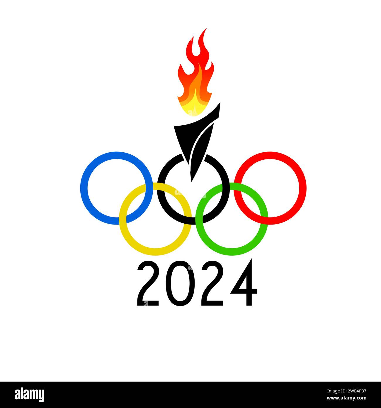 Jeux olympiques d'été 2024. PARIS, FRANCE, dessin à la main. Pas ai