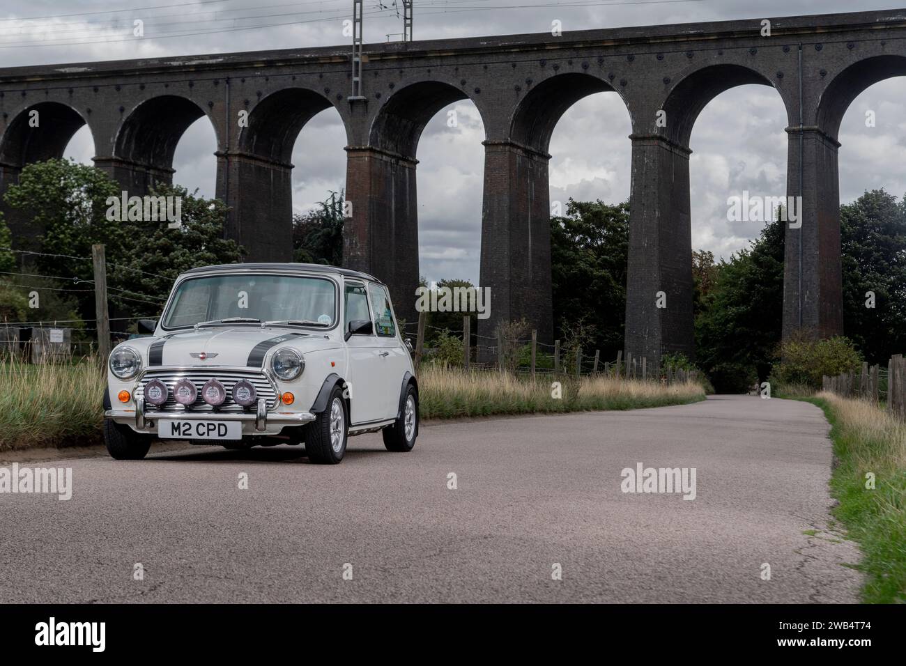 1990s Mini Cooper est une voiture britannique classique Banque D'Images