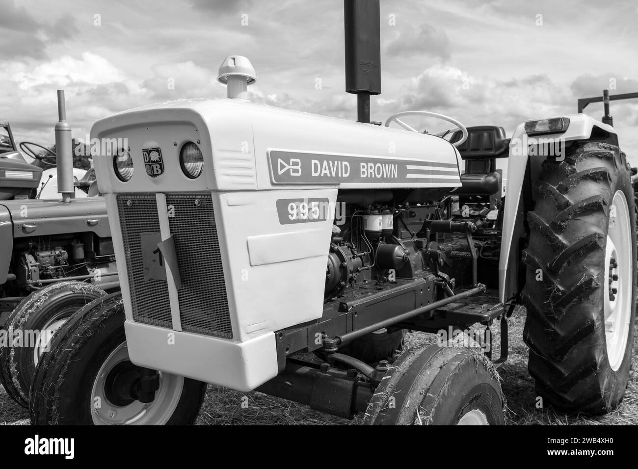 Low Ham.Somerset.United Kingdom.July 23rd 2023.A restauré David Brown 995 est exposé au Somerset Steam and Country show Banque D'Images