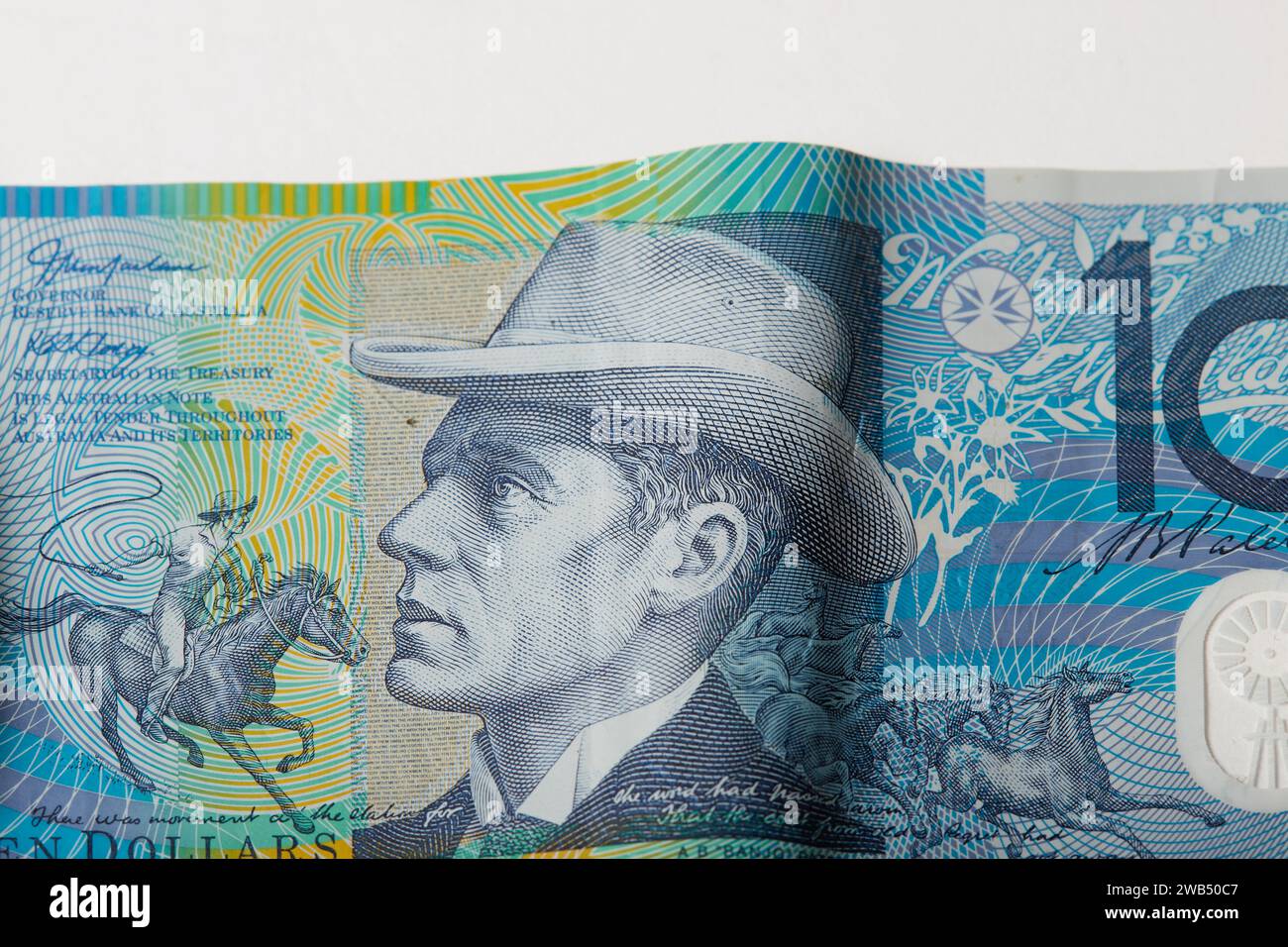 Monnaie australienne, billets en polymère et pièces de monnaie mettant en vedette des animaux australiens sur la face avant et la reine Elizabeth II sur la face arrière! Banque D'Images