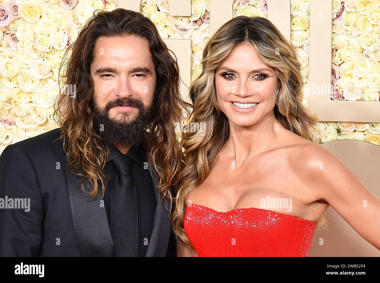 Heidi Klum, Tom Kaulitz assistent au 81e Golden Globe Awards annuel au Beverly Hilton le 07 janvier 2024 à Beverly Hills, en Californie. Photo : Casey Flanigan/imageSPACE Banque D'Images