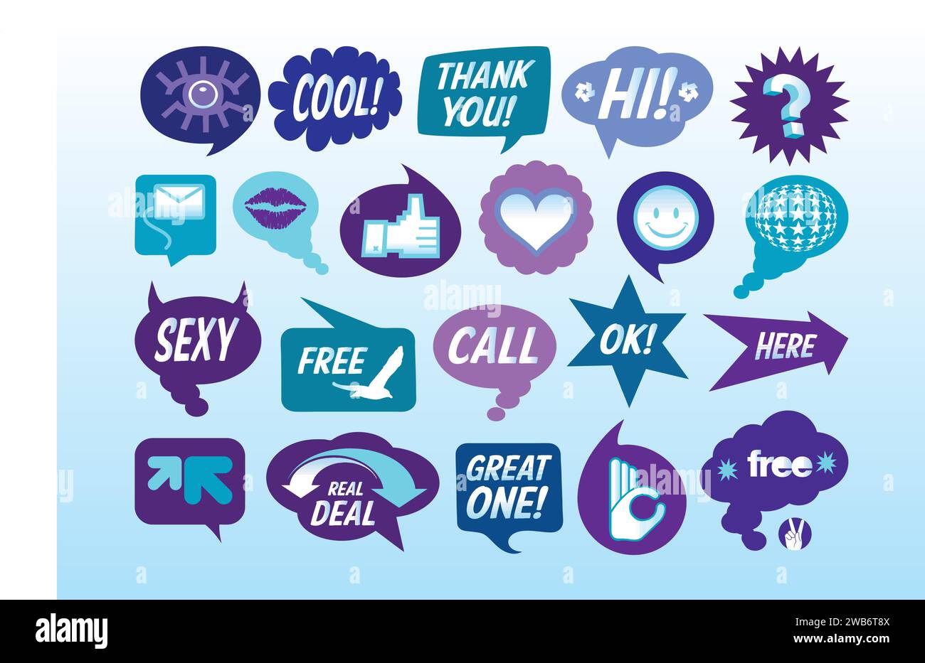 Bulle de parole, bulle de parole, icône de vecteur d'art de ligne de bulle de chat pour les applications et les sites Web Illustration de Vecteur