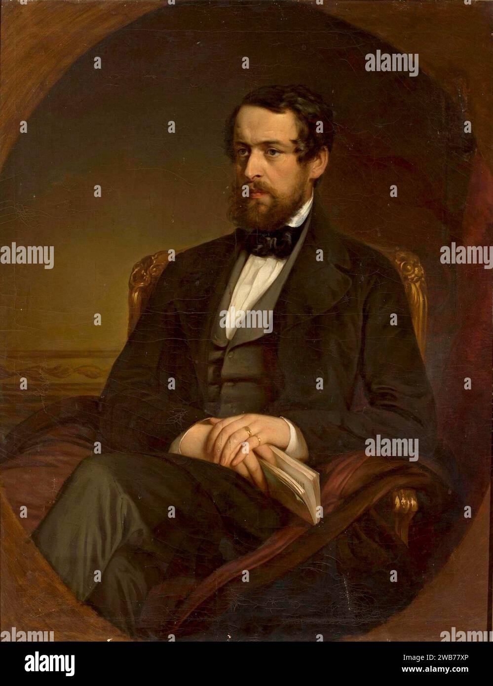 Franz Schrotzberg - Portret Zdzisława Zamoyskiego. Banque D'Images