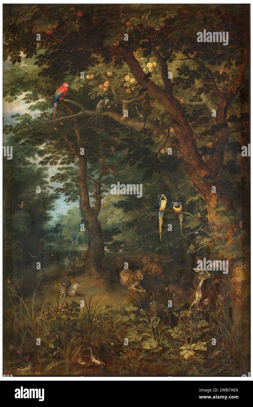 Jan Breughel (II) - Paradis terrestre. Banque D'Images