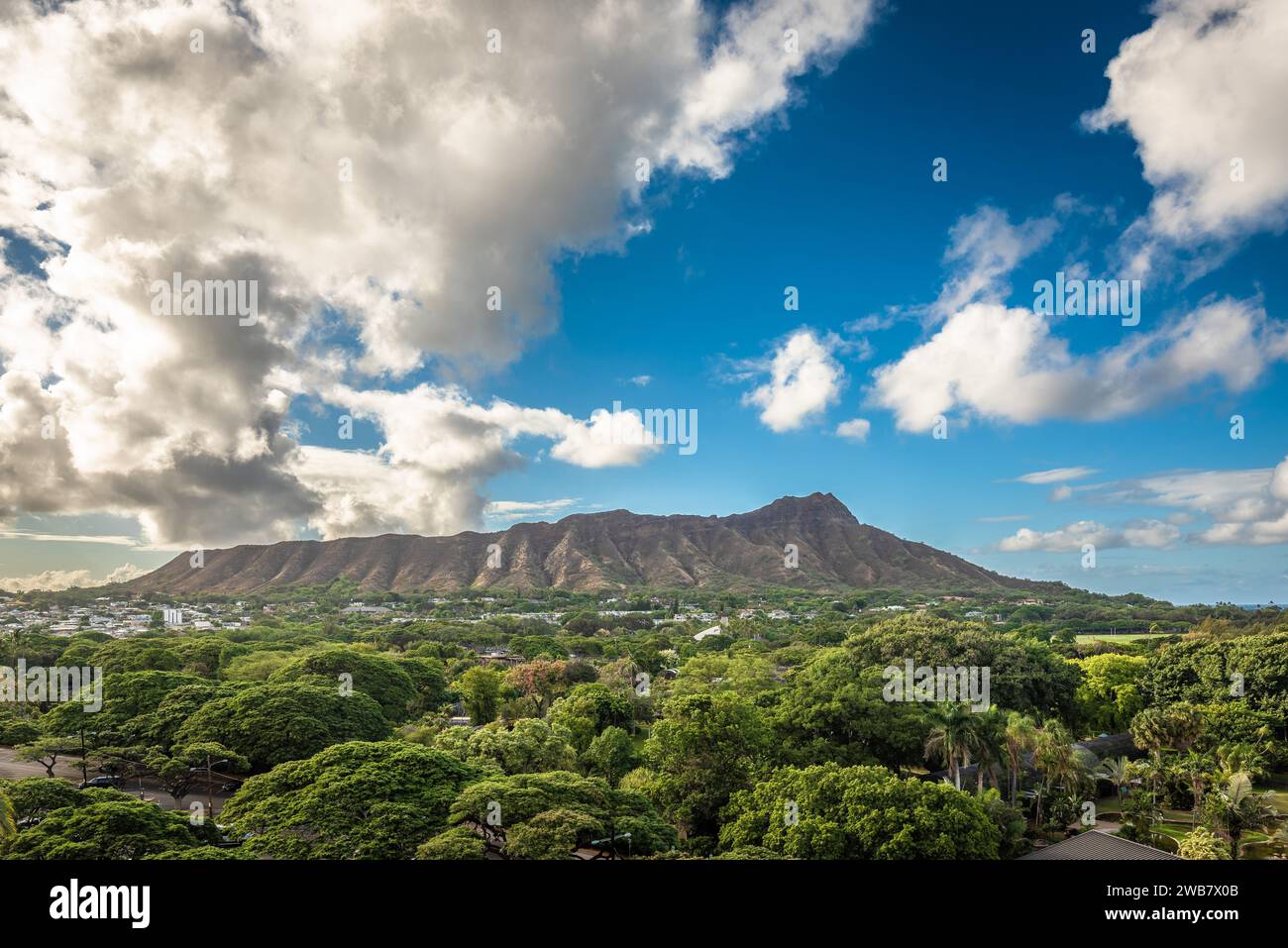 Oahu Hawaii. tête diamantée Banque D'Images