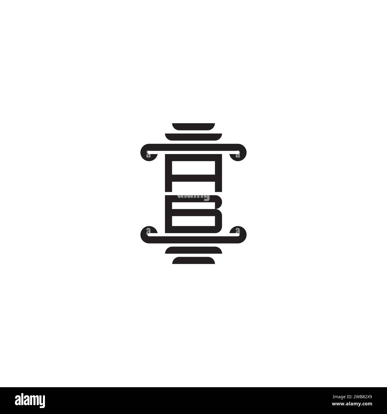 AB Pillar concept dans un design professionnel de haute qualité qui imprimera bien sur tous les supports d'impression Illustration de Vecteur
