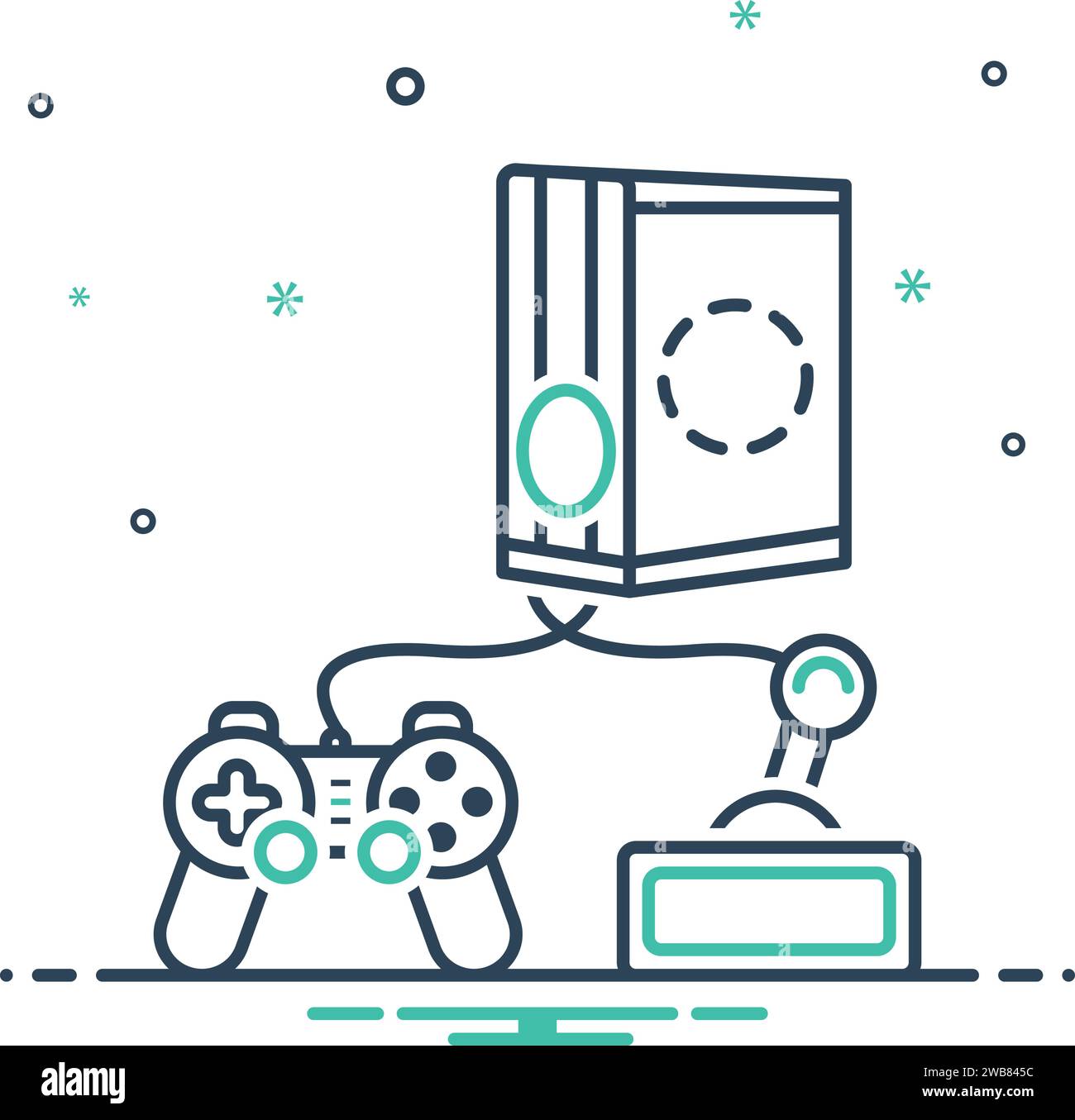 Icône pour les jeux,console Illustration de Vecteur