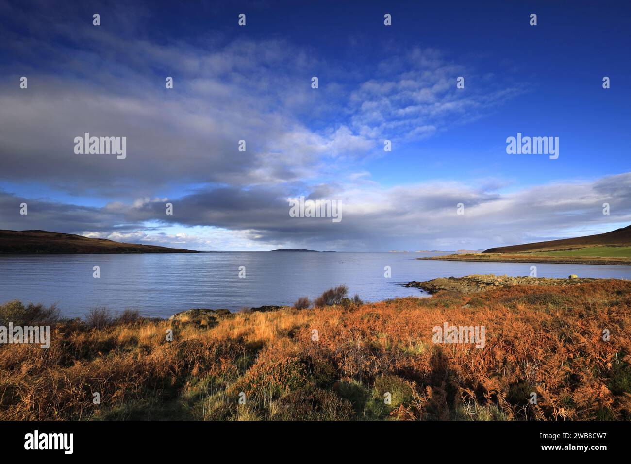 Vue sur Gruinard Bay, Gruinard village, Wester Ross, North West Highlands de l'Écosse, Royaume-Uni Banque D'Images