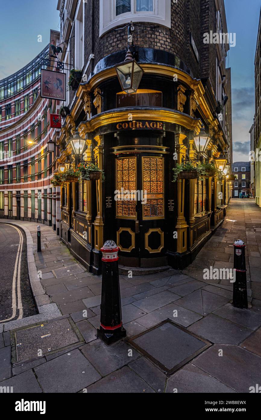 The Cockpit public House dans la ville de Londres, Royaume-Uni Banque D'Images