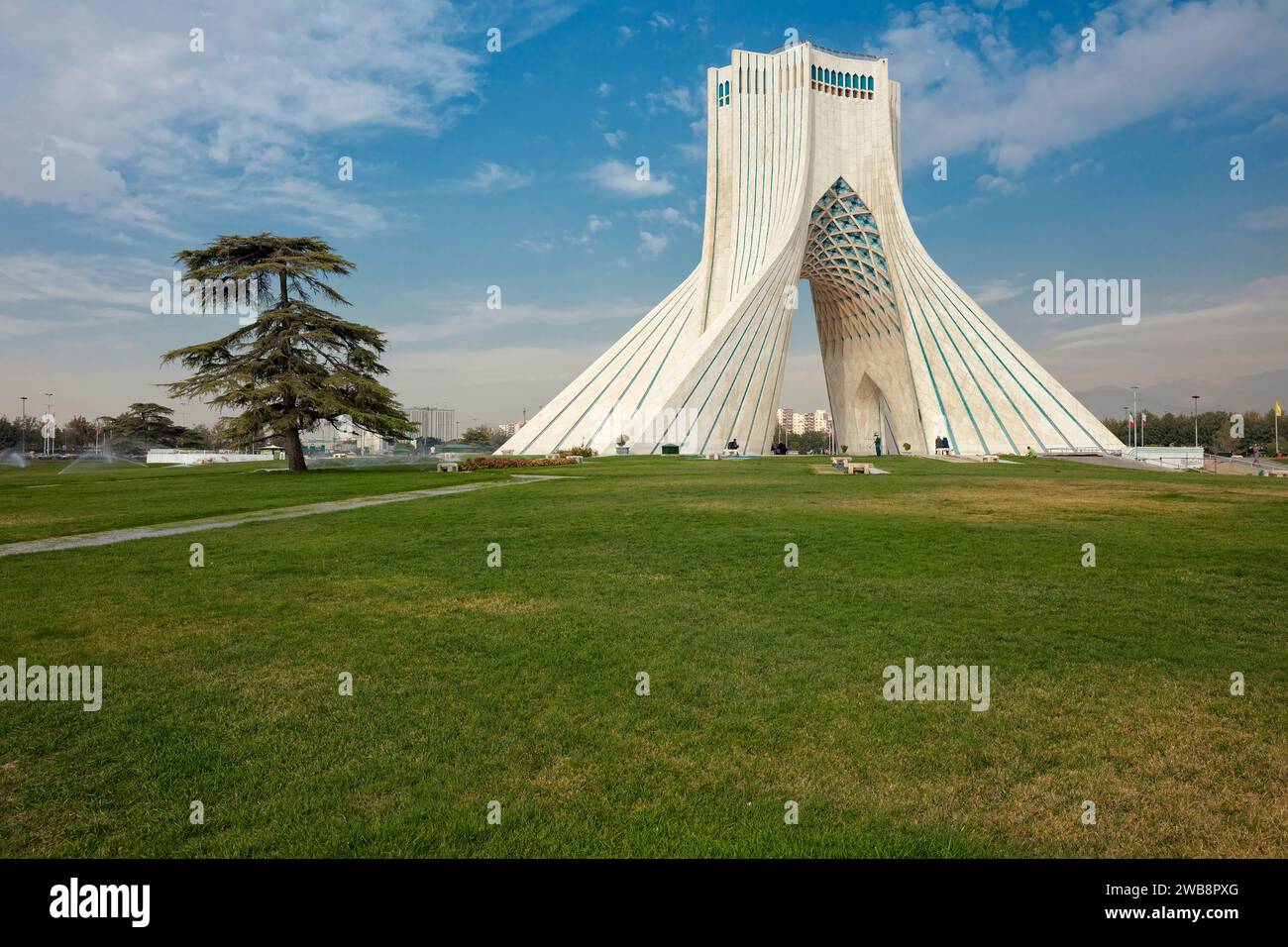 Azadi Tower (Tour de la liberté), un monument emblématique de Téhéran, Iran. Banque D'Images
