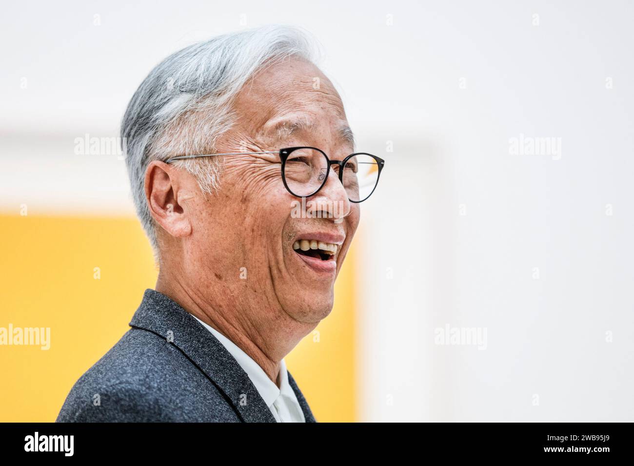 Hiroshi Sugimoto, photographe et artiste, exposition "Time machine", Hayward Gallery, Londres, ROYAUME-UNI Banque D'Images