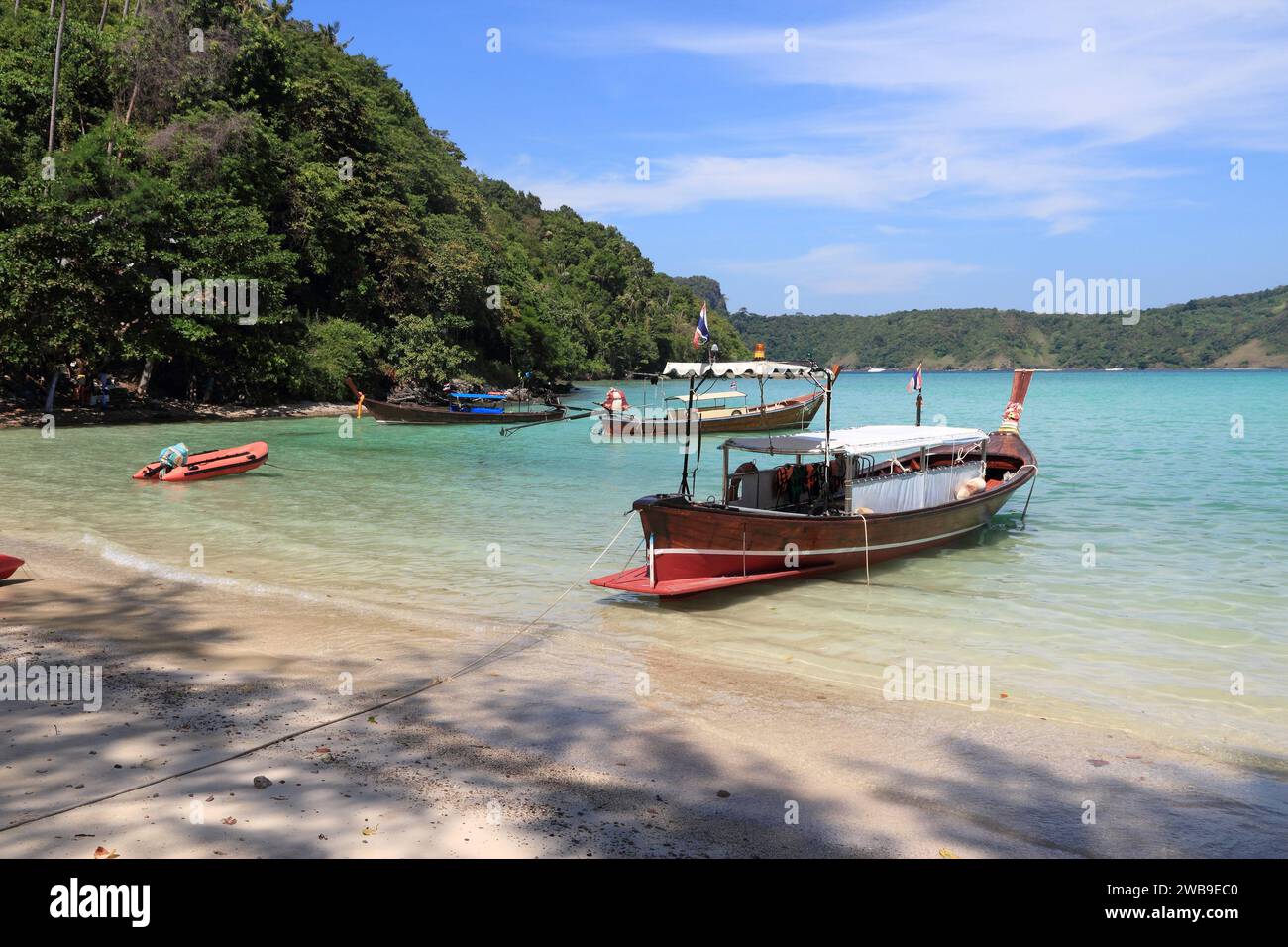 Ko Phi Phi Don Island dans la province de Krabi. La Thaïlande, en Asie du Sud-Est - Thai marine national park paysage. Banque D'Images