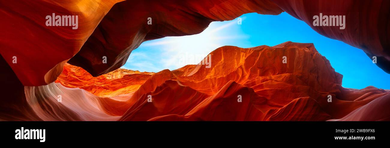 Les belles formations de grès dans Antelope Canyon. Arizona, États-Unis Banque D'Images