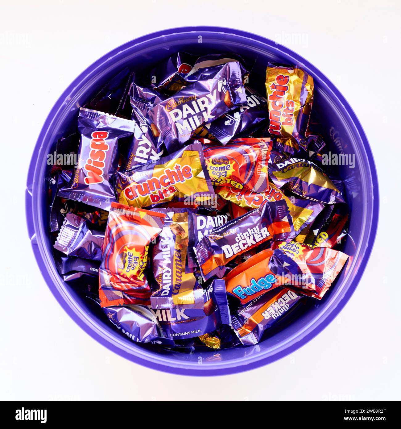 Boîte de bonbons Cadbury Heroes Banque D'Images