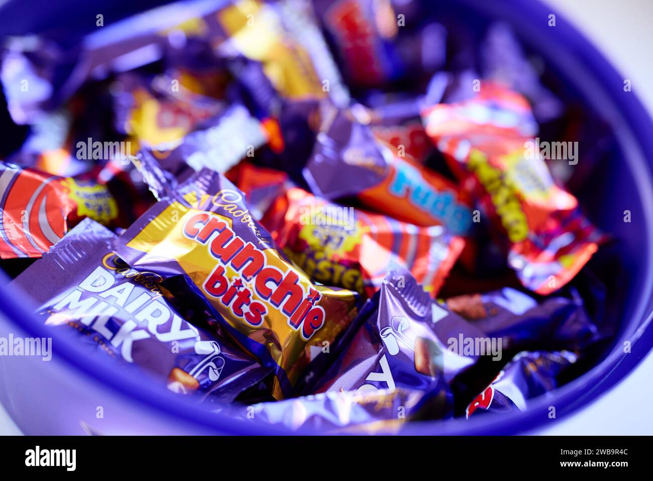 Boîte de bonbons Cadbury Heroes Banque D'Images