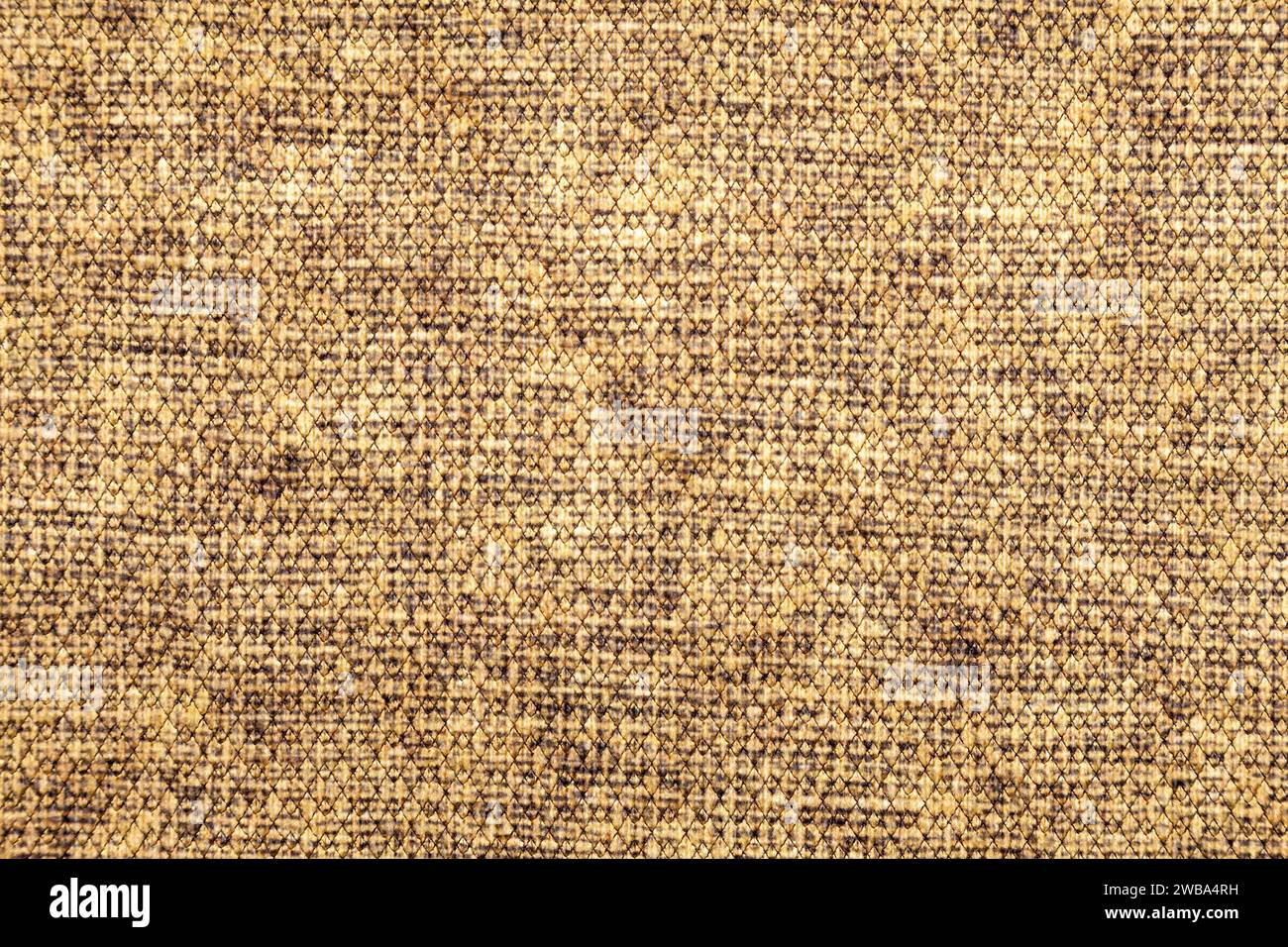 Texture du tissu d'ameublement dans les tons beige-brun. Banque D'Images