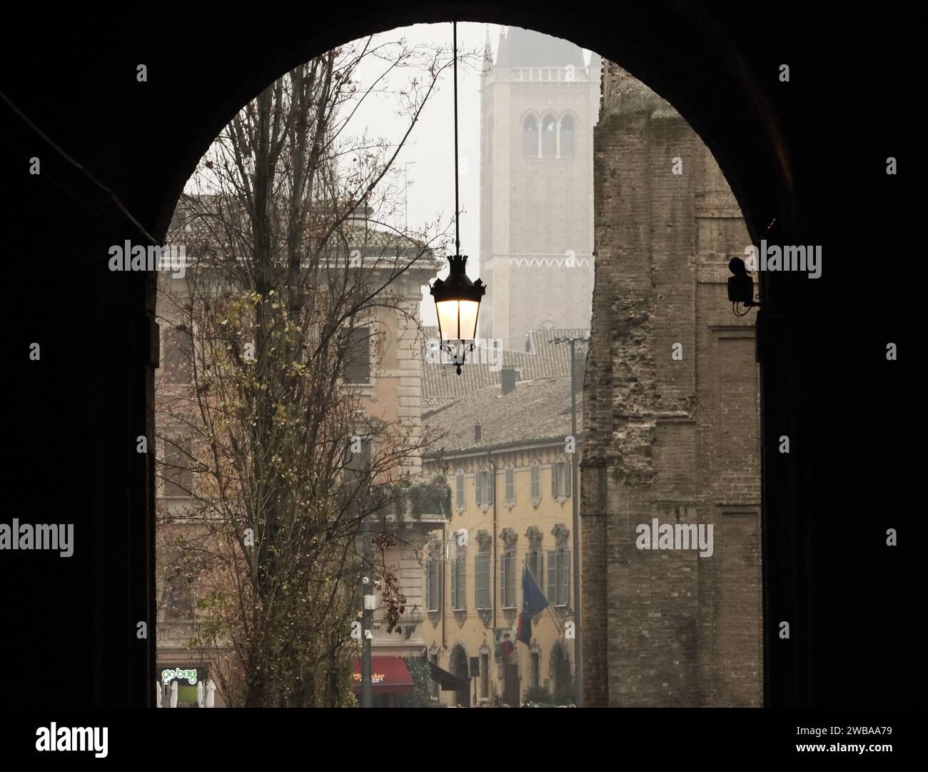 Le Palazzo della Pilotta, un vaste complexe de bâtiments situé dans le centre historique de Parme, dans le nord de l'Italie Banque D'Images