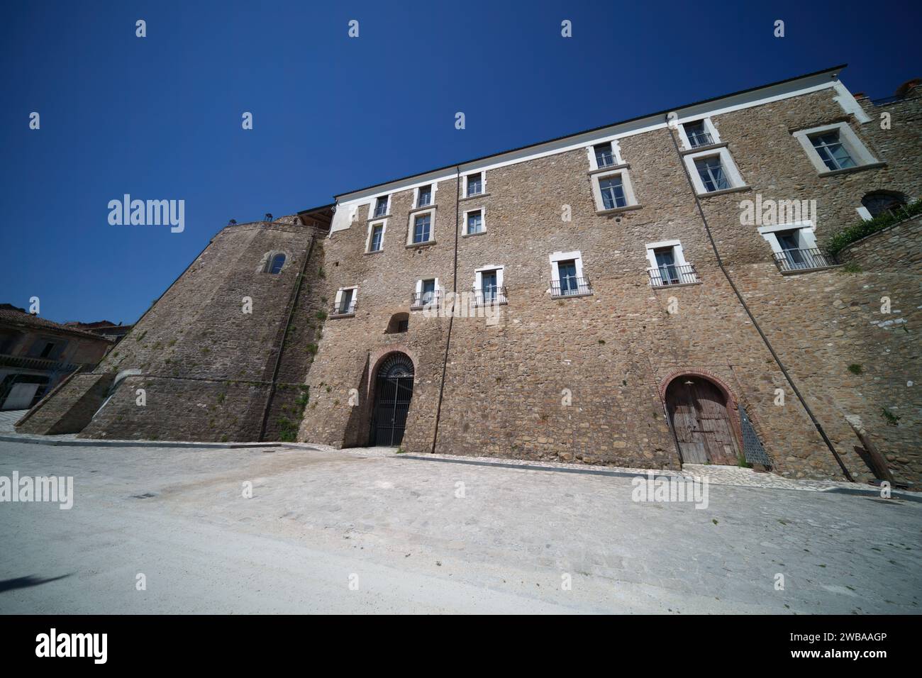 Apice Vecchio, ancien village abandonné dans la province de Bénévent, Campanie, Italie Banque D'Images