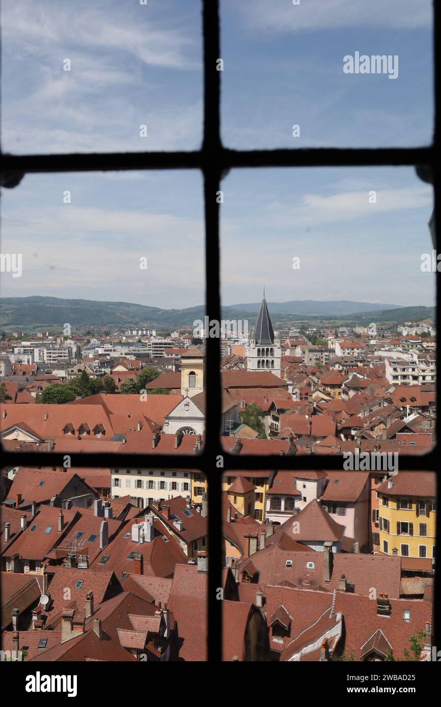 Annecy est la préfecture et la plus grande ville du département de la haute-Savoie Banque D'Images