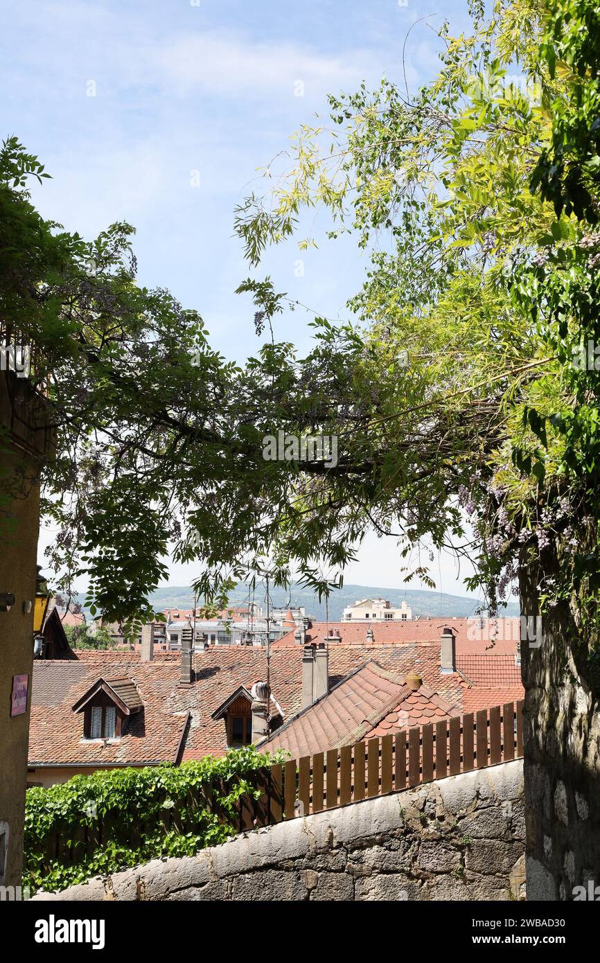 Annecy est la préfecture et la plus grande ville du département de la haute-Savoie Banque D'Images