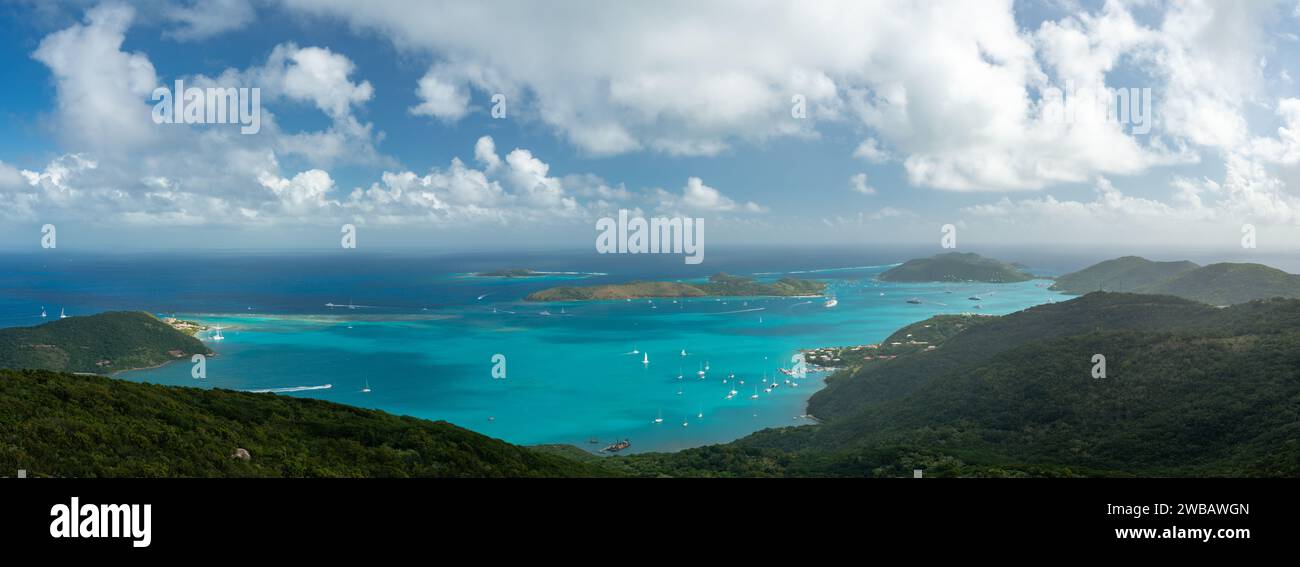 Virgin Gorda dans les îles Vierges britanniques des Caraïbes. Banque D'Images