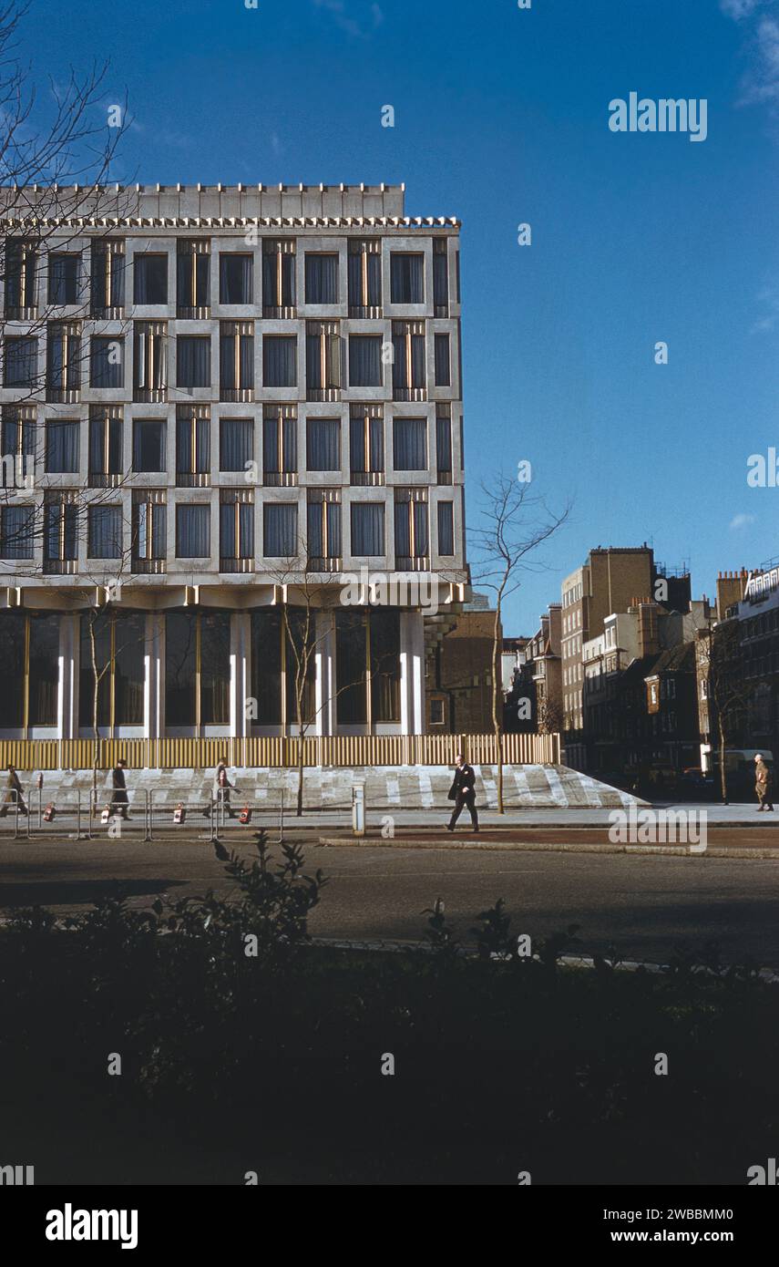 Ambassade des États-Unis, Londres, Angleterre, Royaume-Uni, Balthazar Korab Collection, 1960 Banque D'Images