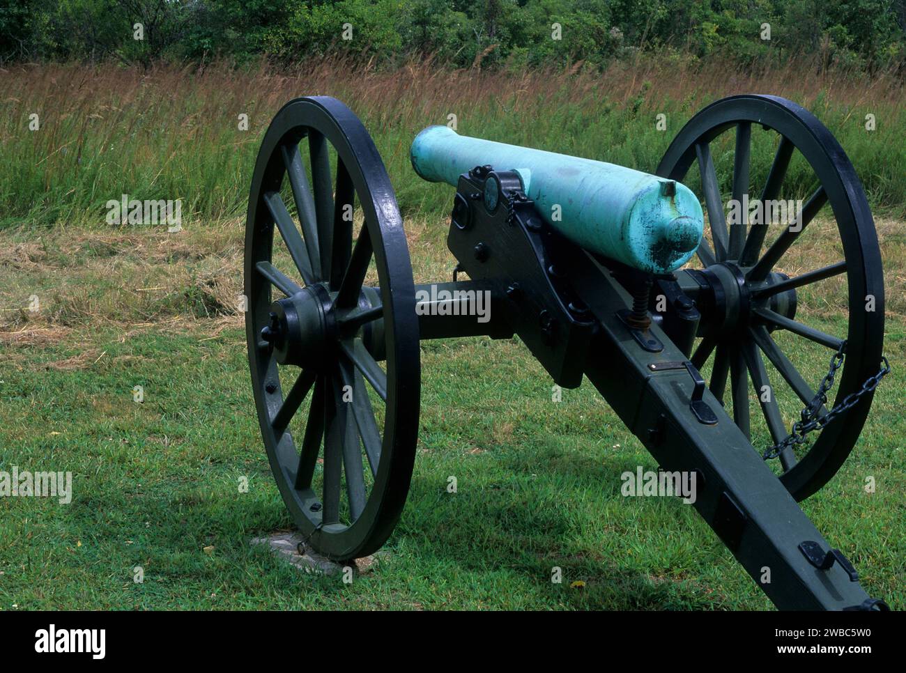 Batterie de Guibor, champ de bataille national de Wilson's Creek, Missouri Banque D'Images