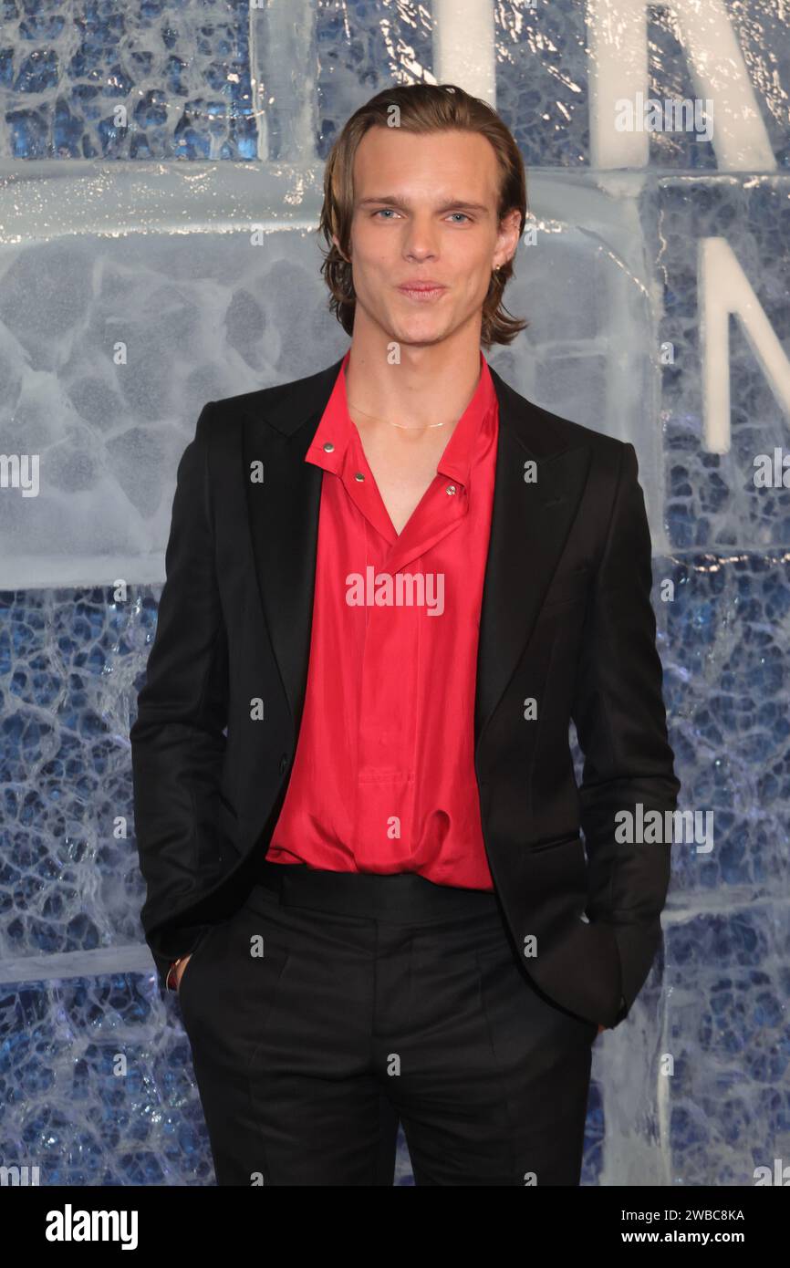 Los Angeles, Californie. 9 janvier 2024. Finn Bennett lors de la première de HBO Original True Detective : Night Country au Paramount Theater de Los Angeles, en Californie, le 9 janvier 2024. Crédit : Faye Sadou/Media Punch/Alamy Live News Banque D'Images