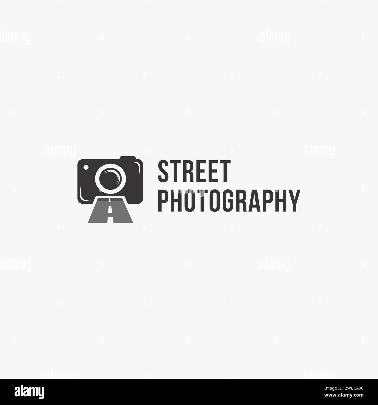 Modèle vectoriel de logo de photographie de rue Illustration de Vecteur