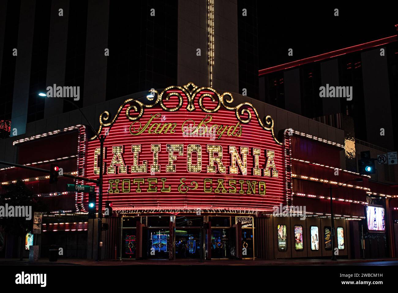 Fremont Street Experience. Centre-ville de Las Vegas, Nevada Banque D'Images