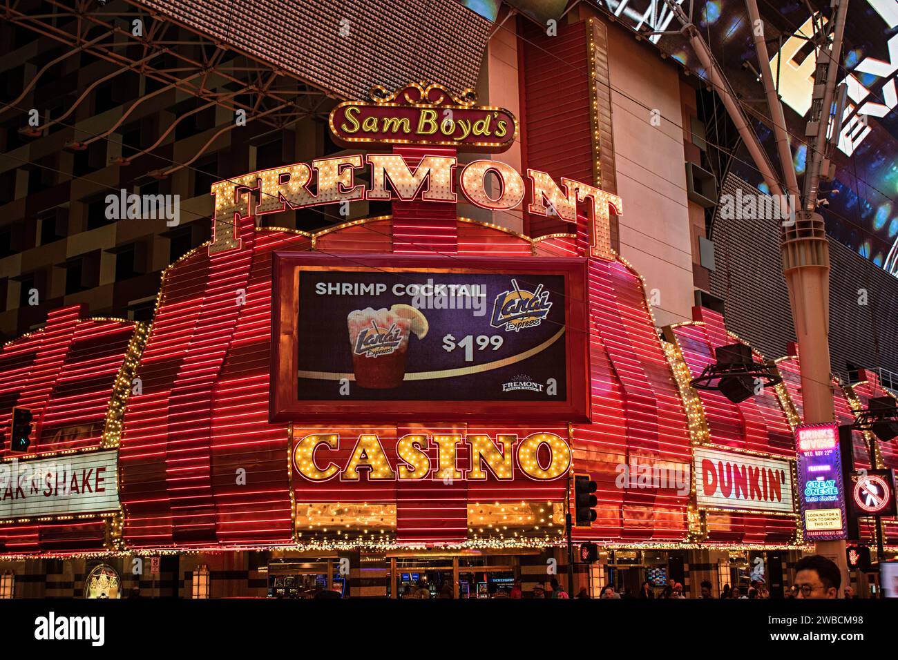 Fremont Street Experience. Centre-ville de Las Vegas, Nevada Banque D'Images