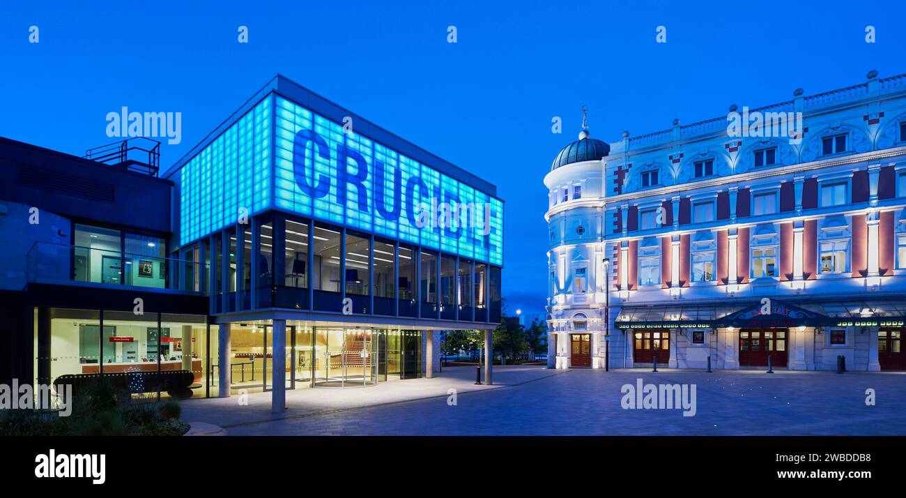 The Crucible Theatre, Sheffield, South Yorkshire, nord de l'Angleterre, Royaume-Uni Banque D'Images