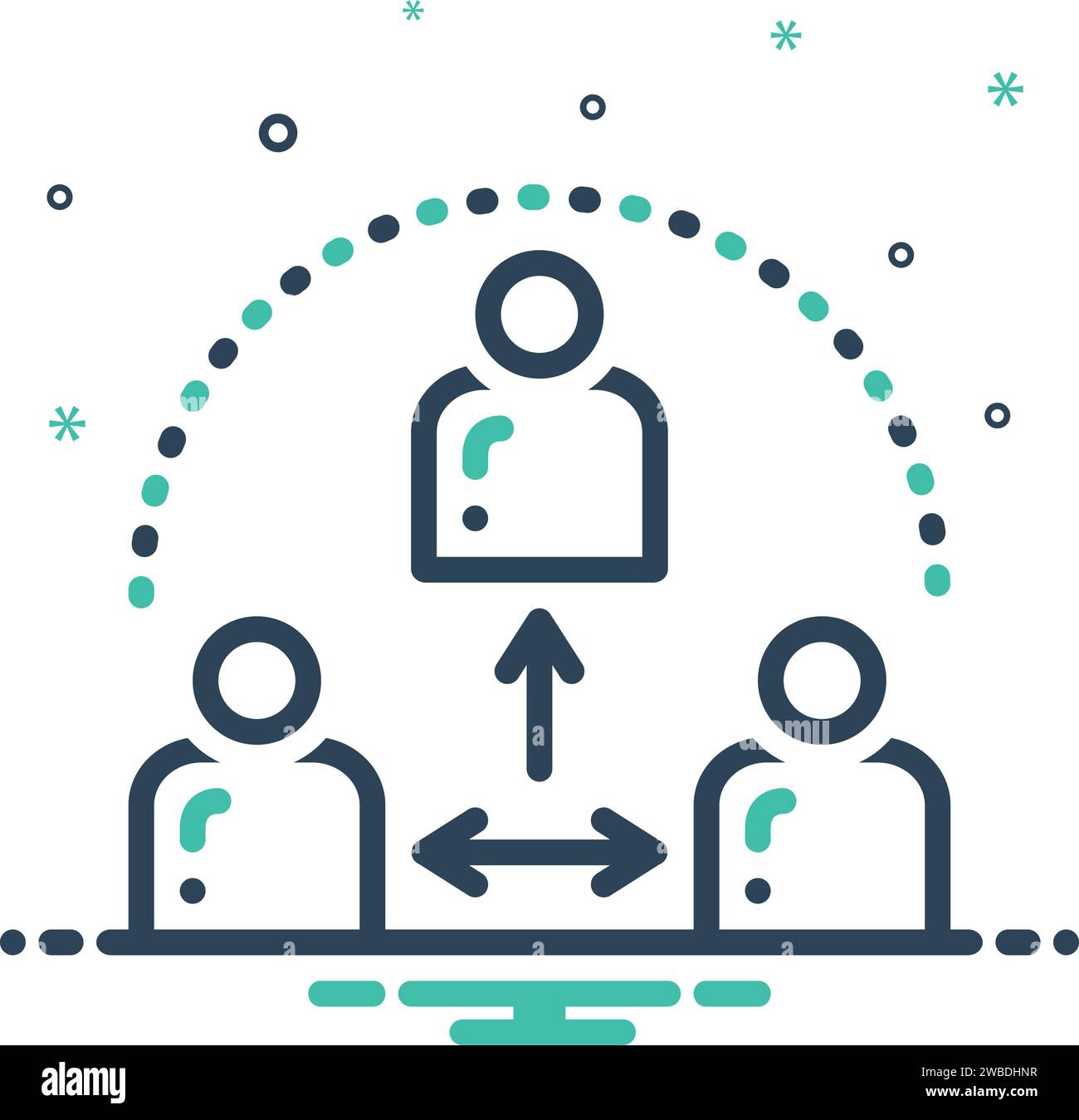 Icône pour thirdparty, les gens Illustration de Vecteur
