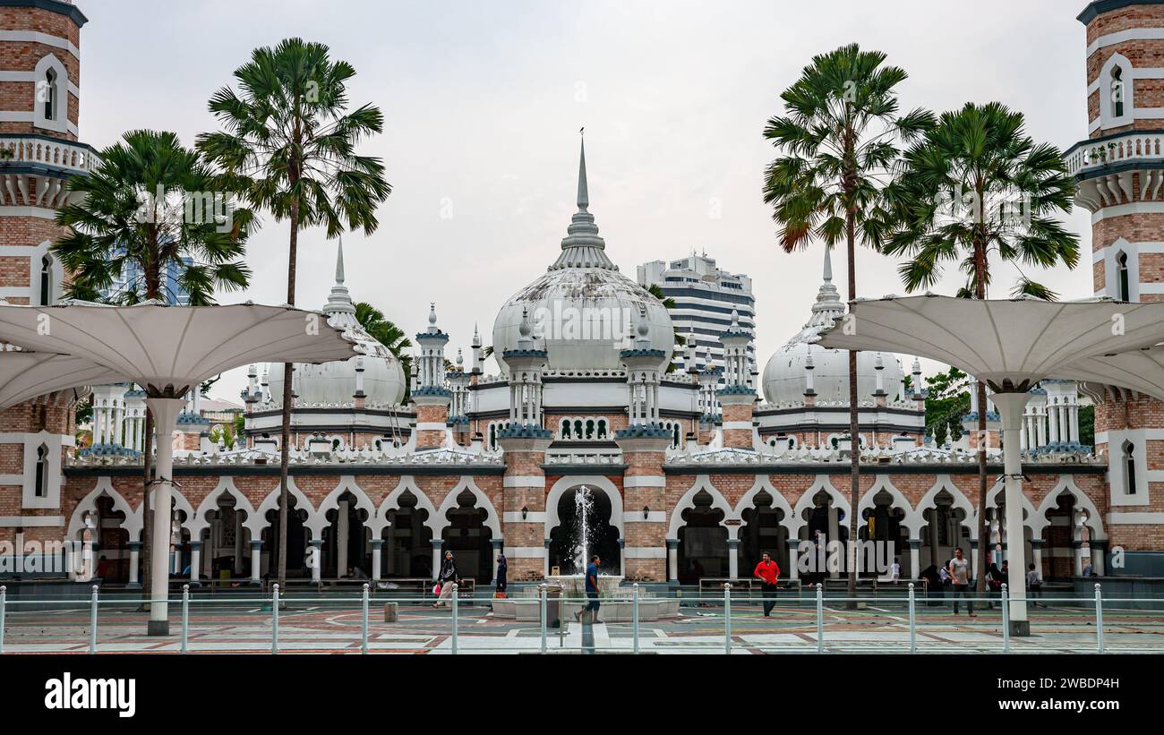Malaisie, Kuala Lumpur, Masjid Jamek, mosquée Jamek Banque D'Images