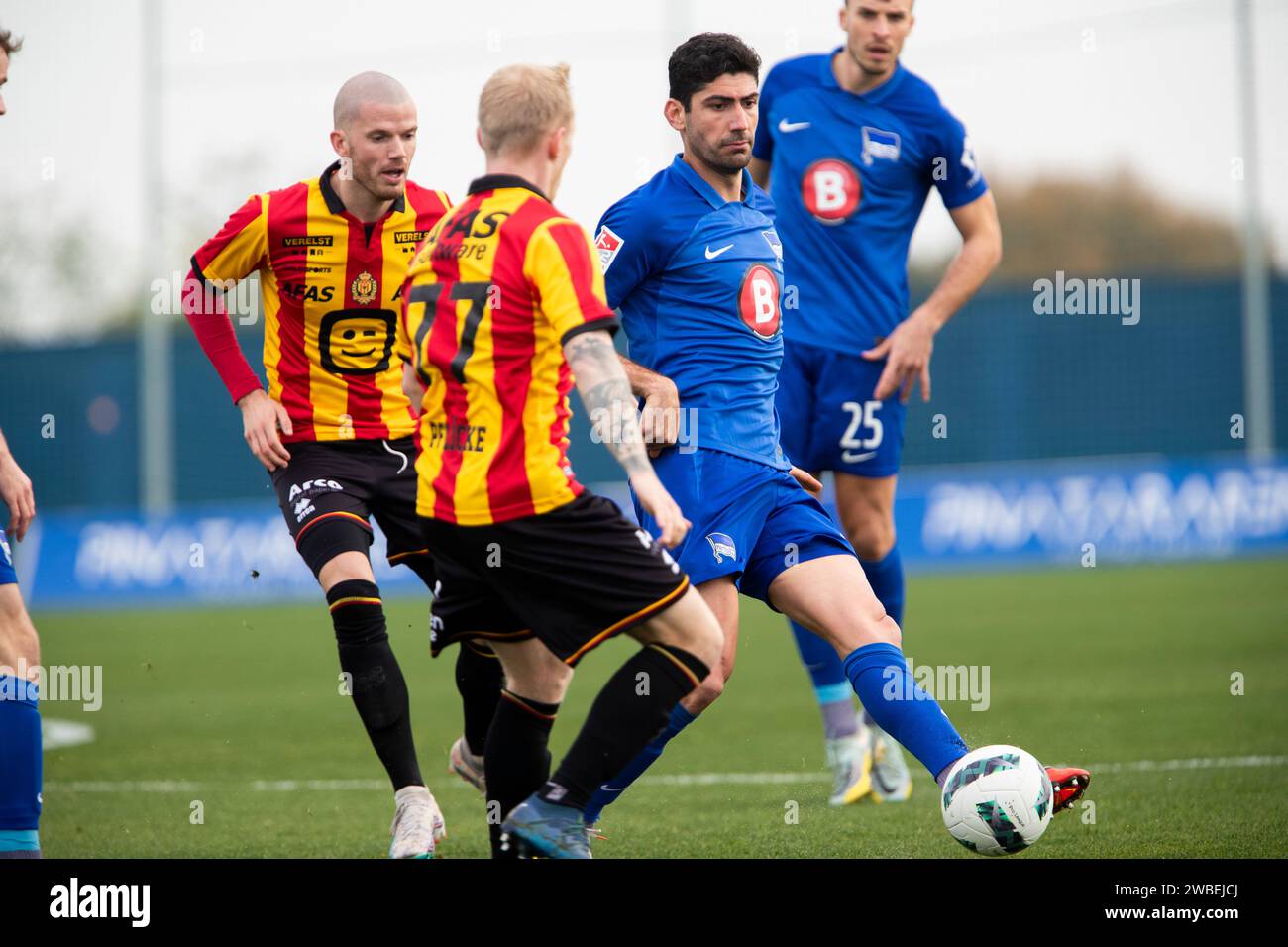 A. BOUCHALAKIS joueur de Hertha BSC pendant le match, match amical entre KV Mechelen vs Hertha BSC, Pinatar Arena Center football, San Pedro del Pinatar, région de Murcie, Espagne 10 janvier 2024 Banque D'Images